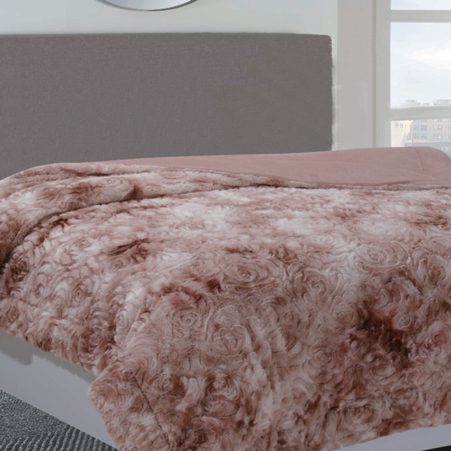 שמיכת קטיפה וורודה